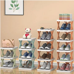 X-Shaped Shoe Rack